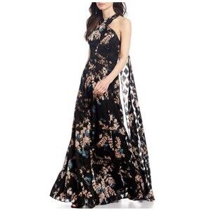 Alex Marie NWT Womens Tie Front Whimsical Fairy Floral Maxi Dress Sz 2 Ethereal